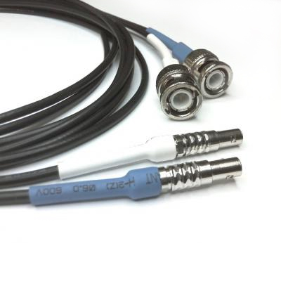 Соединительный кабель 2СР50-2Lemo00 для подключения пьезоэлектрических преобразователей к ультразвуковым дефектоскопам.